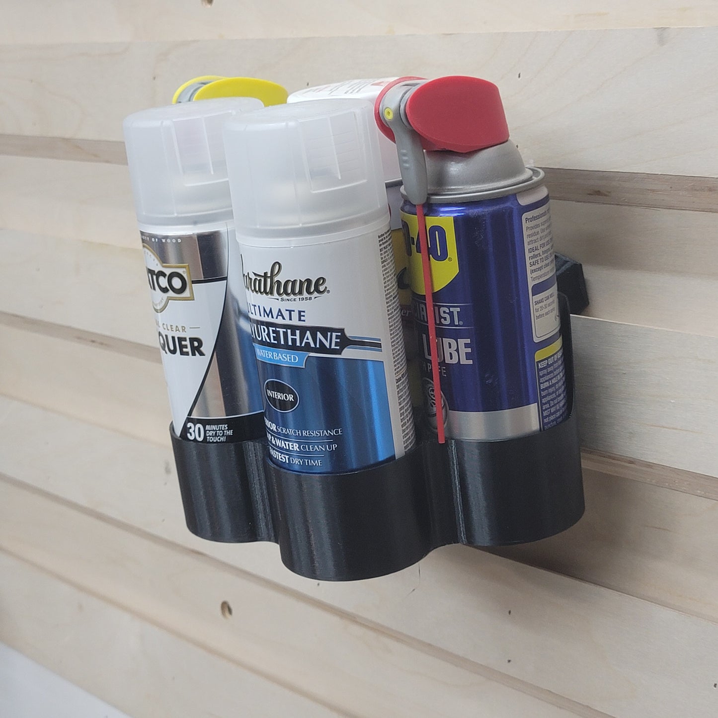 French Cleat Spray Can Rack