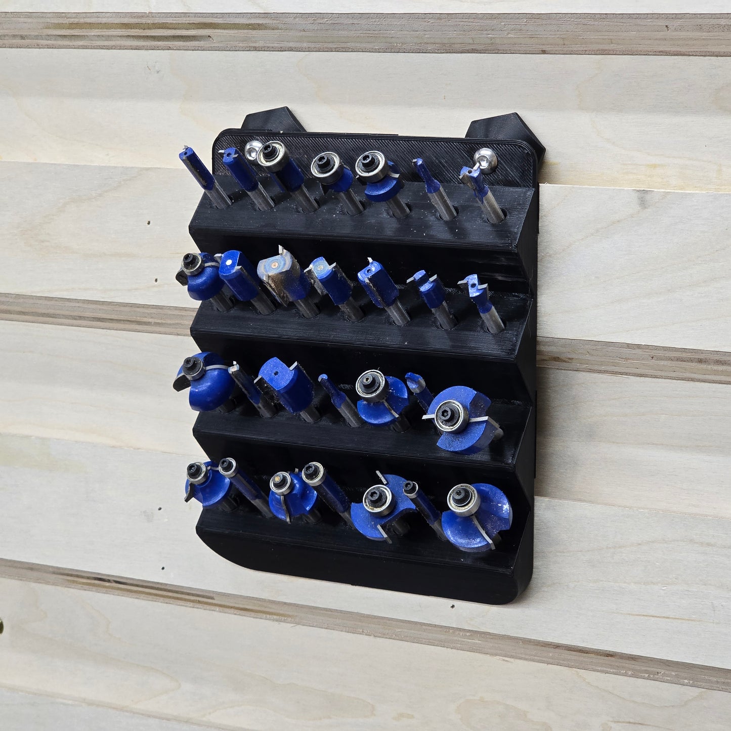 French Cleat Router Bit Rack