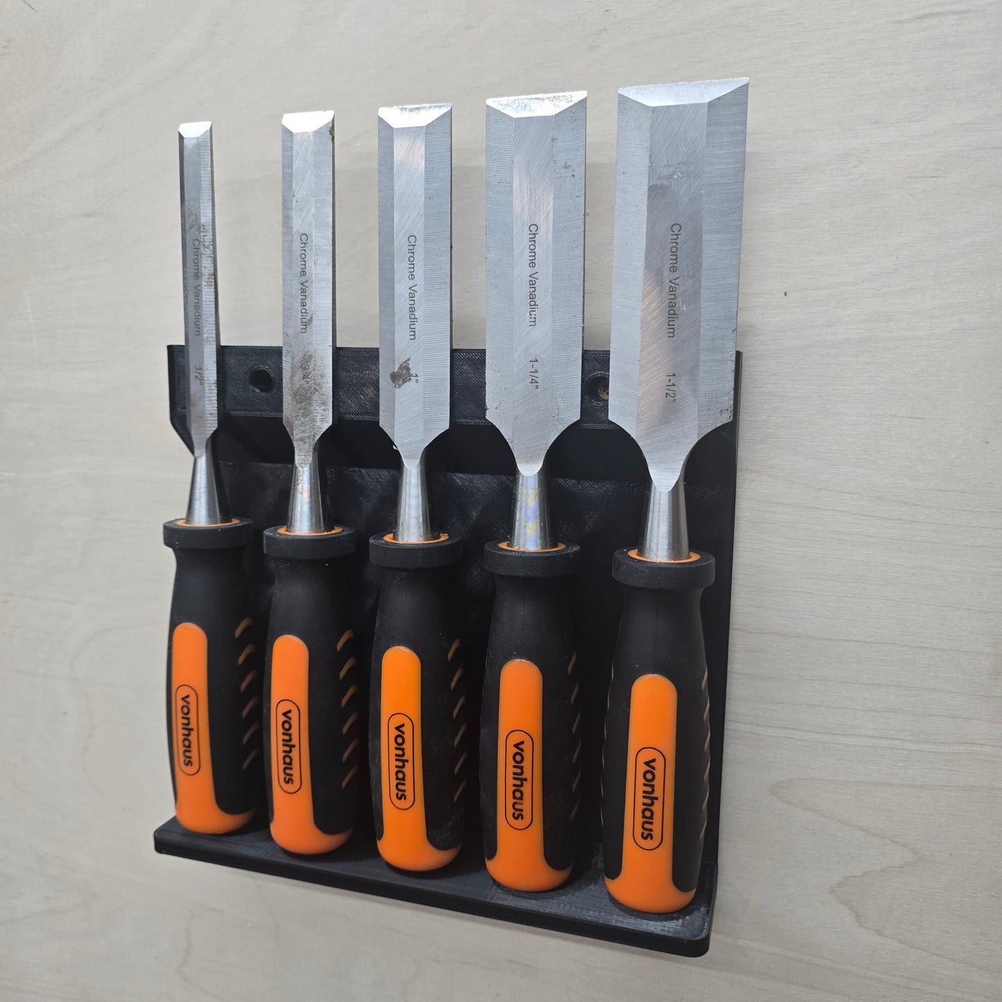 Wall Mount Magnetic Chisel Rack