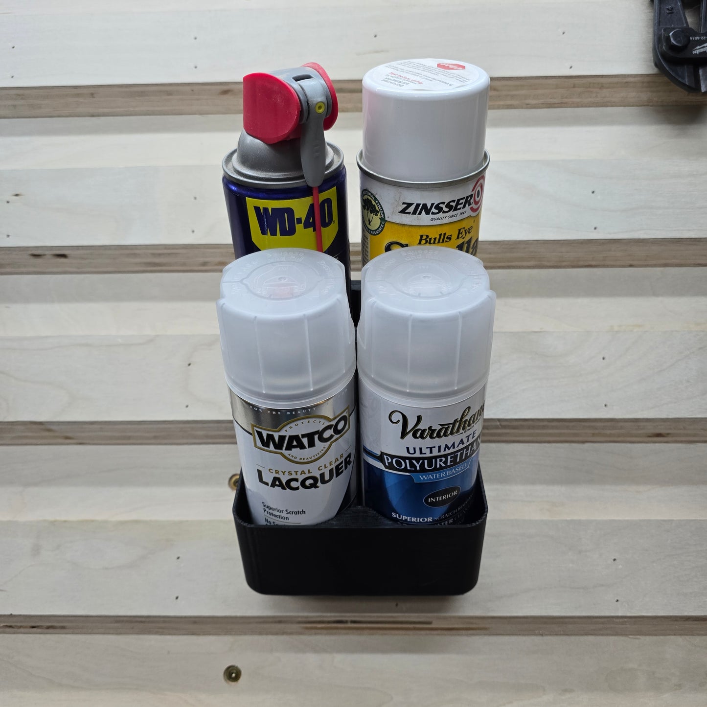 French Cleat Spray Can Rack
