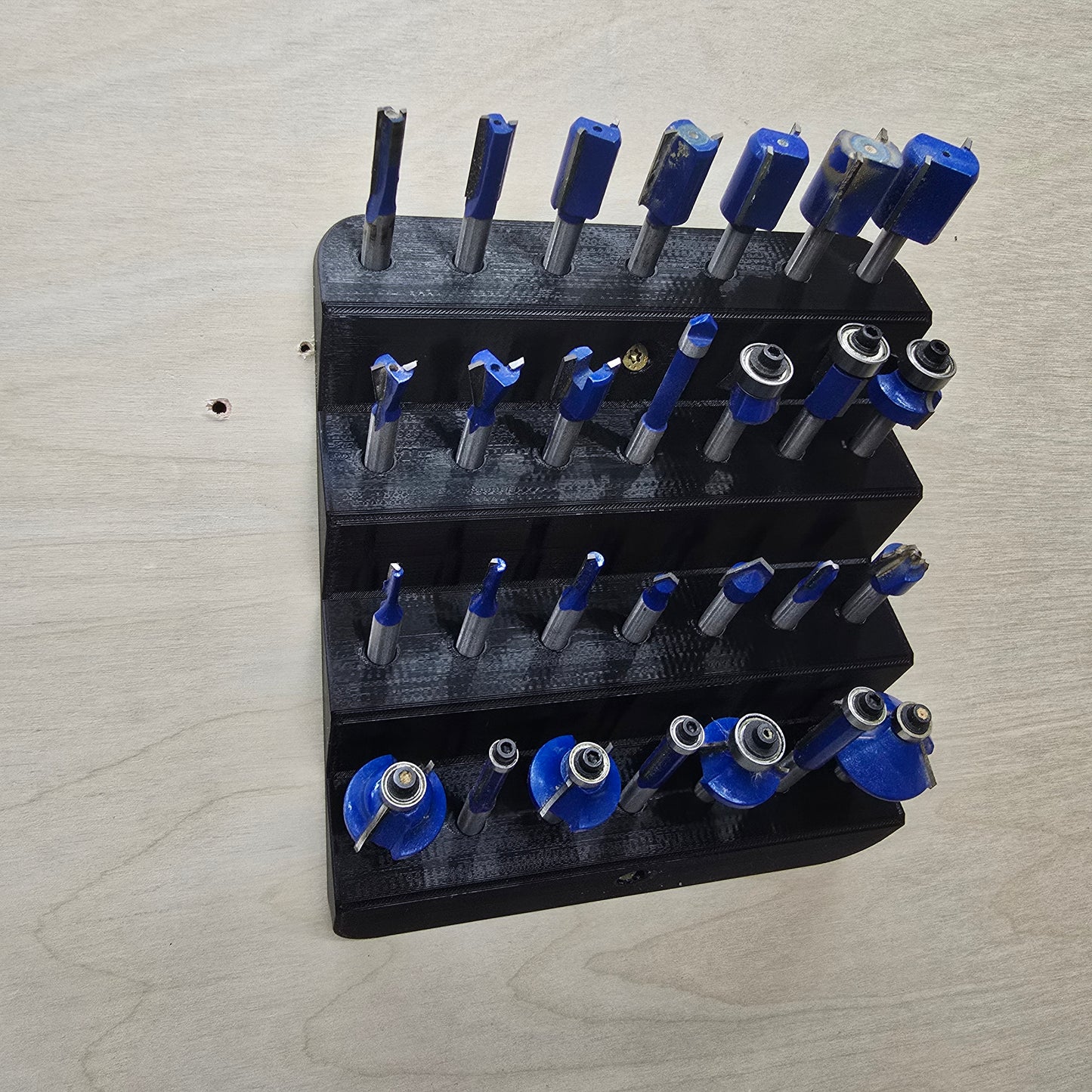 Wall Mount Router Bit Rack