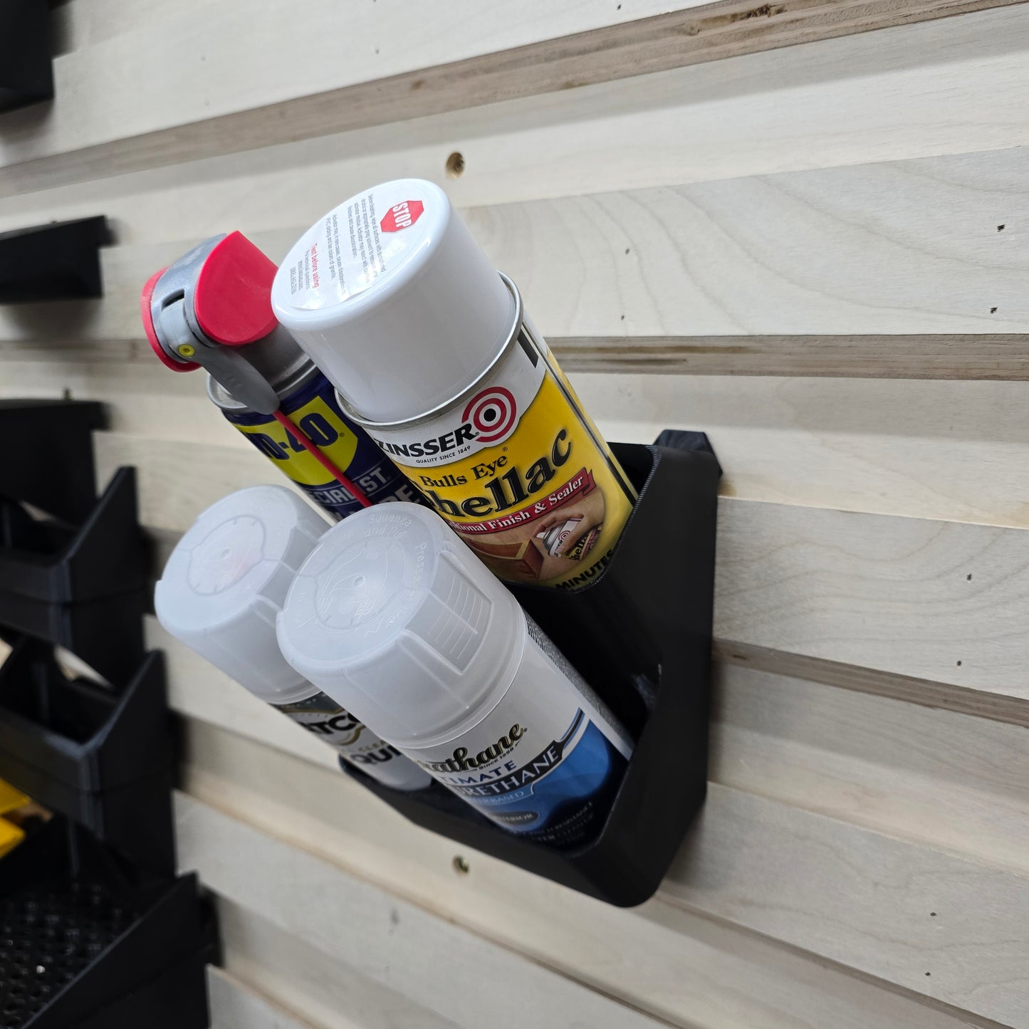 French Cleat Spray Can Rack