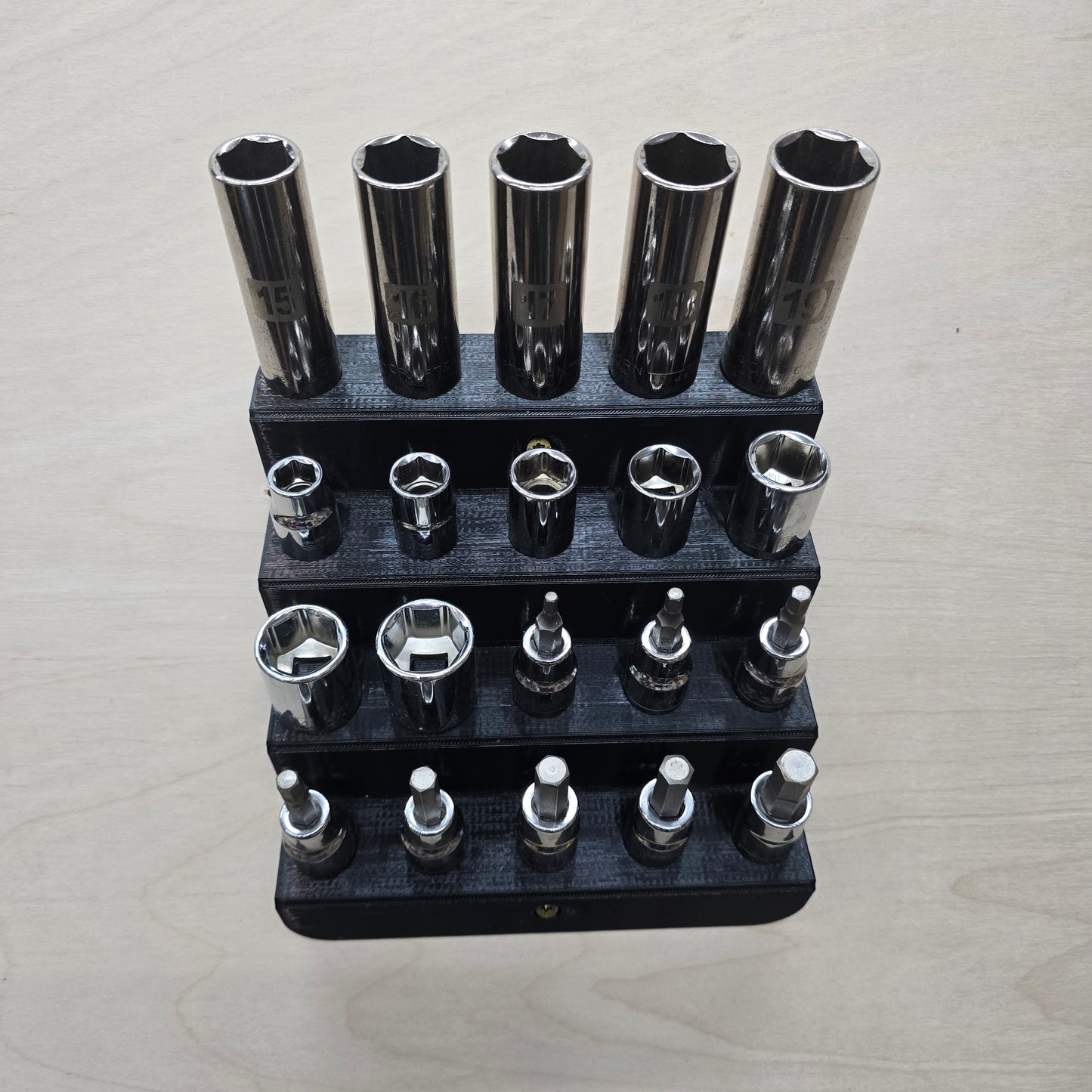 Wall Mount 3/8" Socket Rack