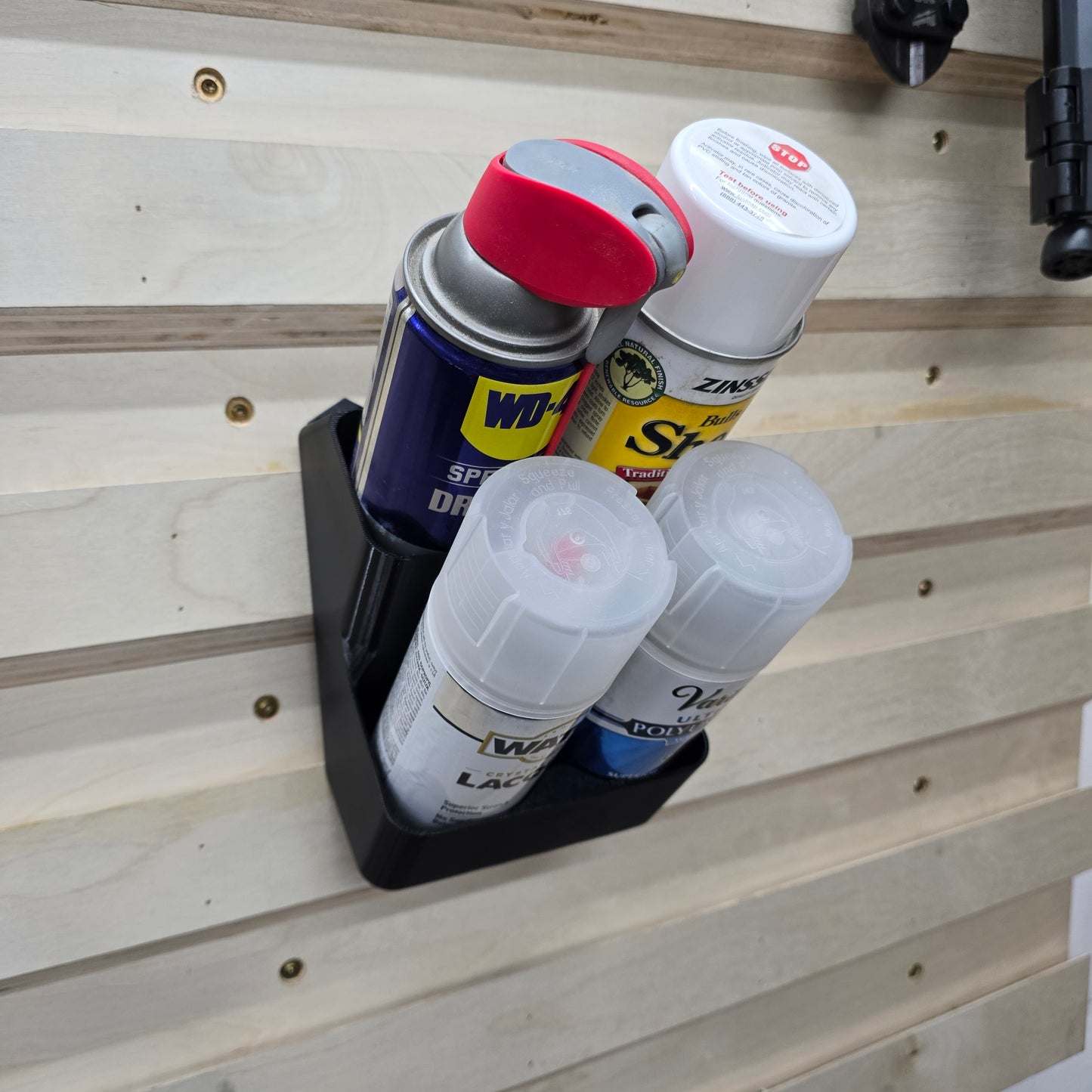 French Cleat Spray Can Rack