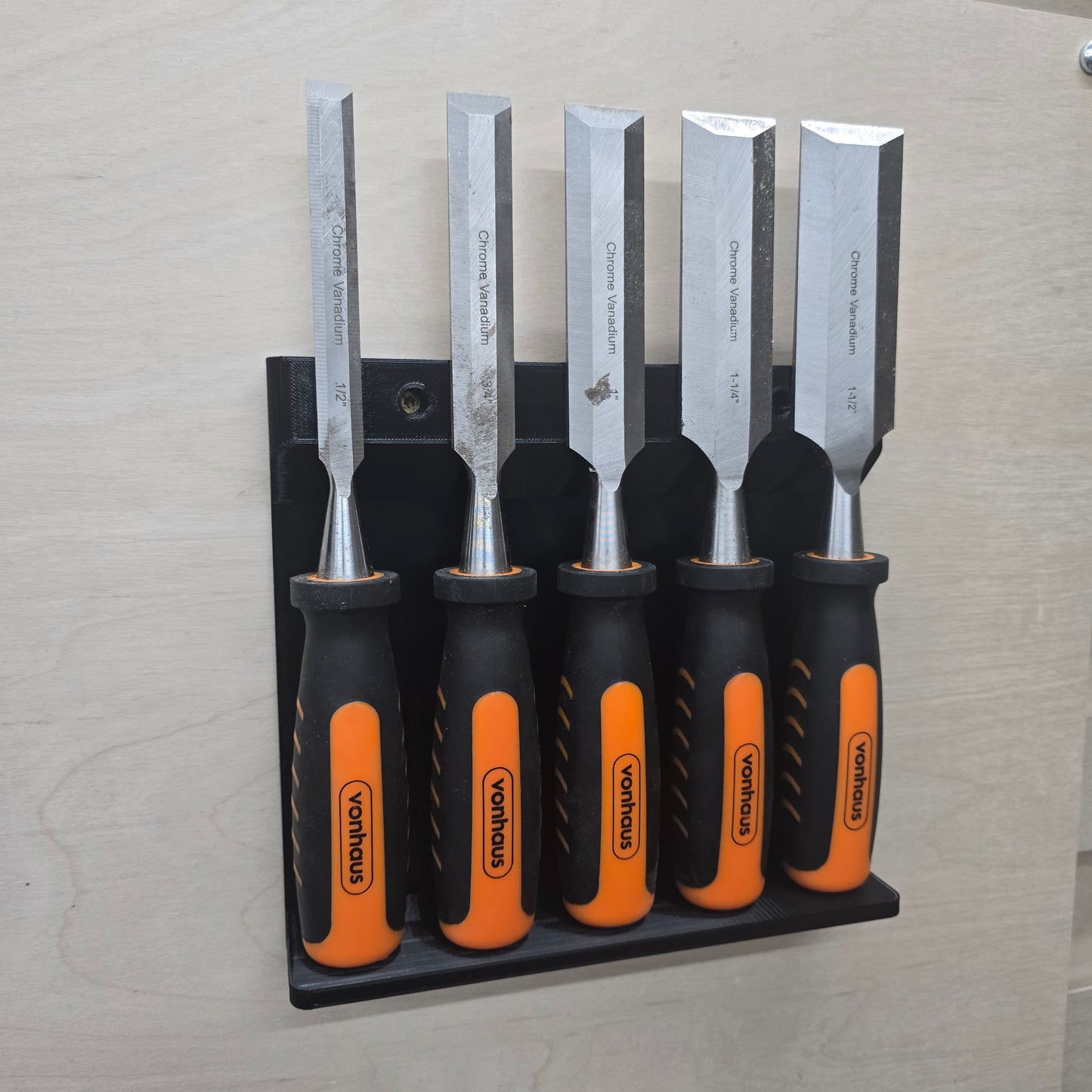 Wall Mount Magnetic Chisel Rack