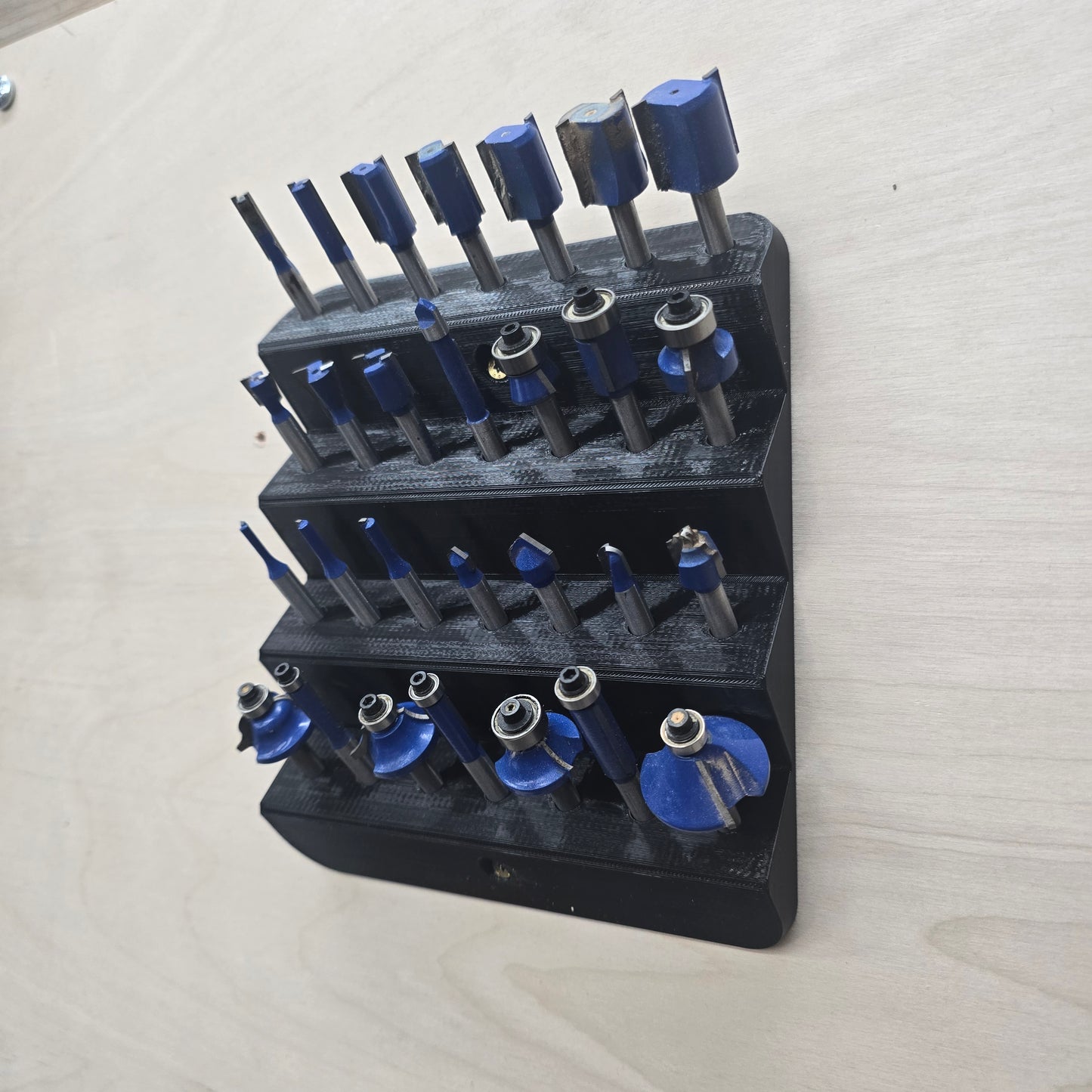 Wall Mount Router Bit Rack