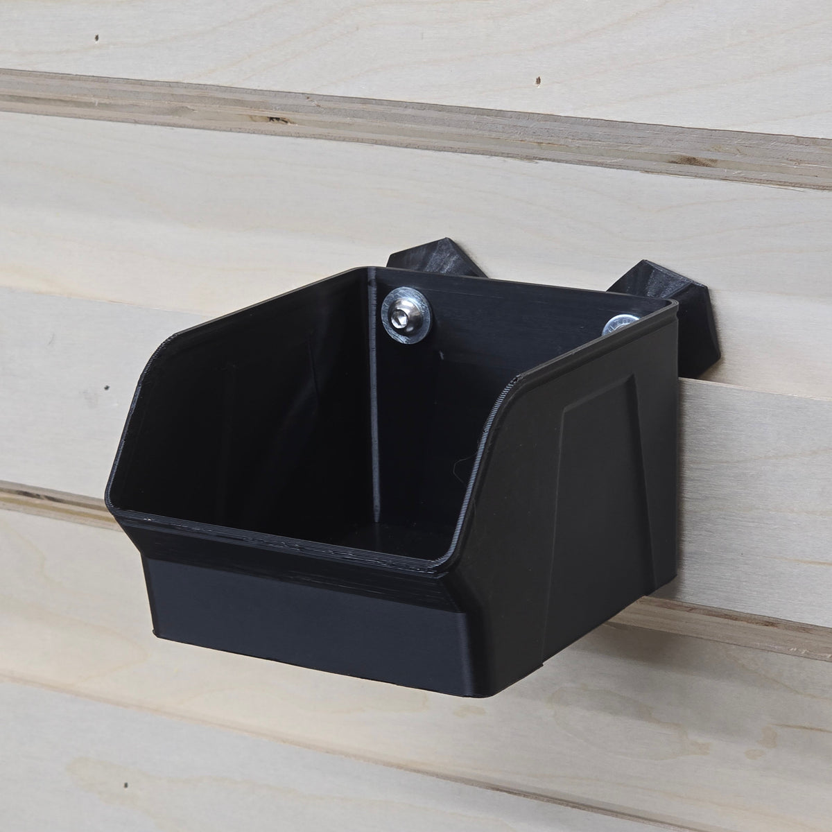 All three French Cleat Bin sizes - small, medium and large - included in the Bin Variety Pack