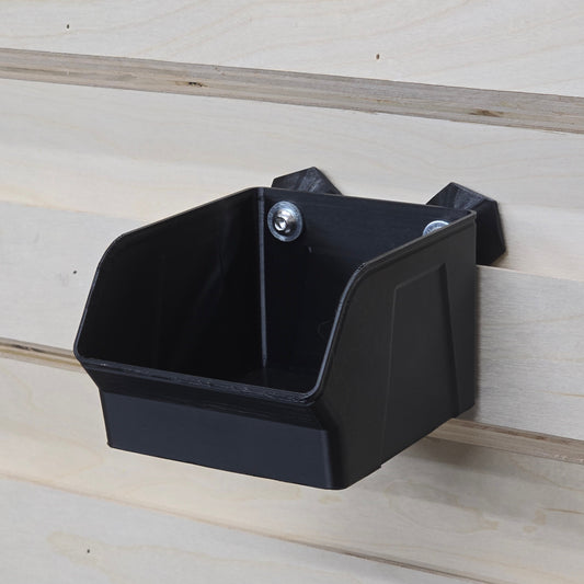 All three French Cleat Bin sizes - small, medium and large - included in the Bin Variety Pack