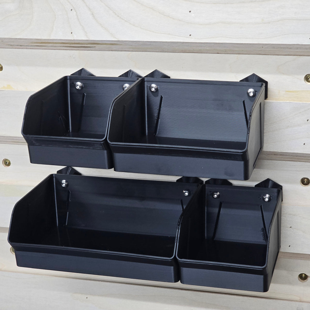 French Cleat Bin installed on a cleat wall