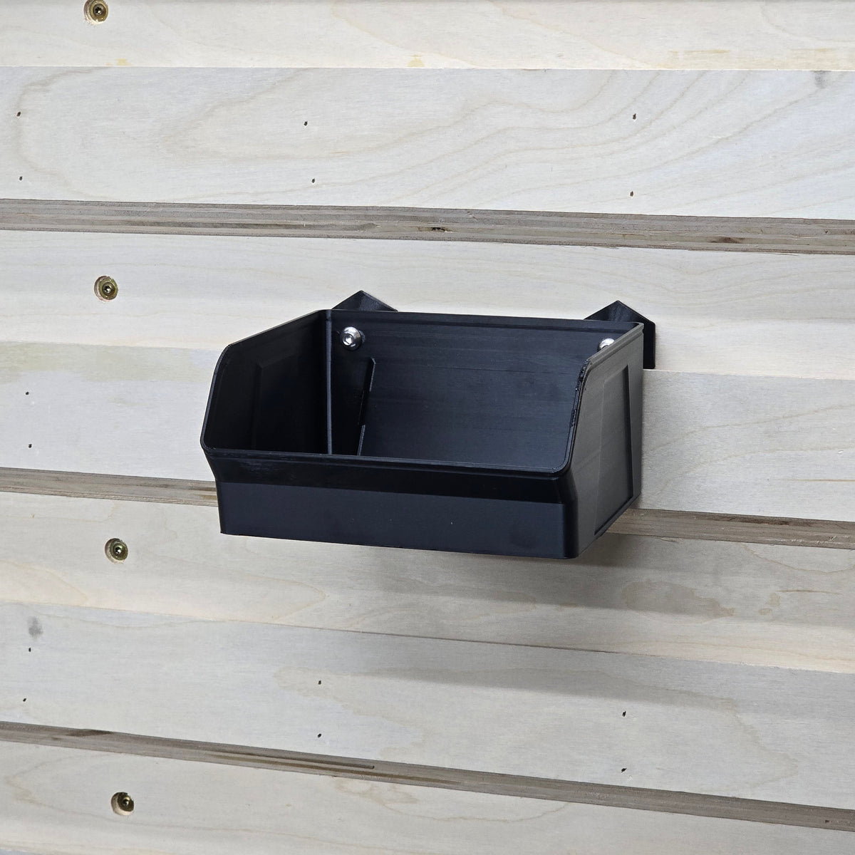 French Cleat Bins mounted on a cleat wall