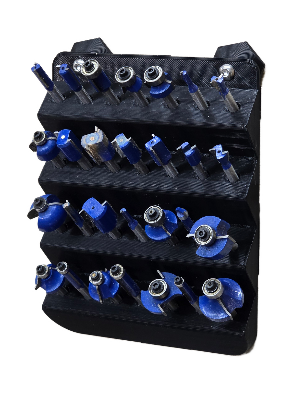 French Cleat Router Bit Rack included in the Woodworker's Cleat Pack