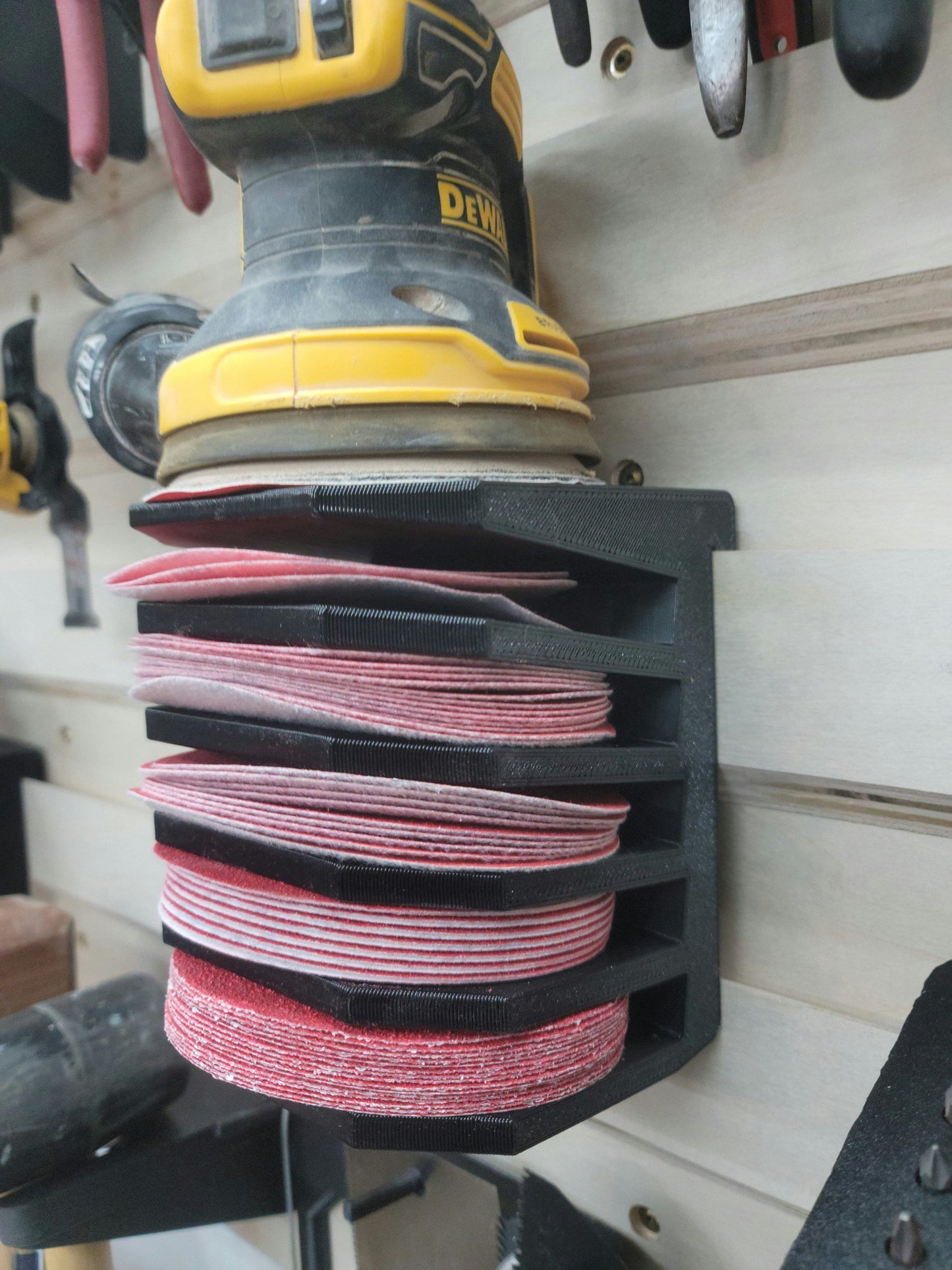 French Cleat Random Orbit Sander Rack