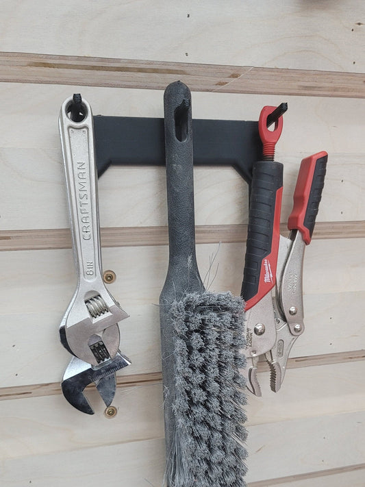 French Cleat Hooks 2-Pack by RhinoFrame – 6 total 1/4" hooks on two french cleat rack units