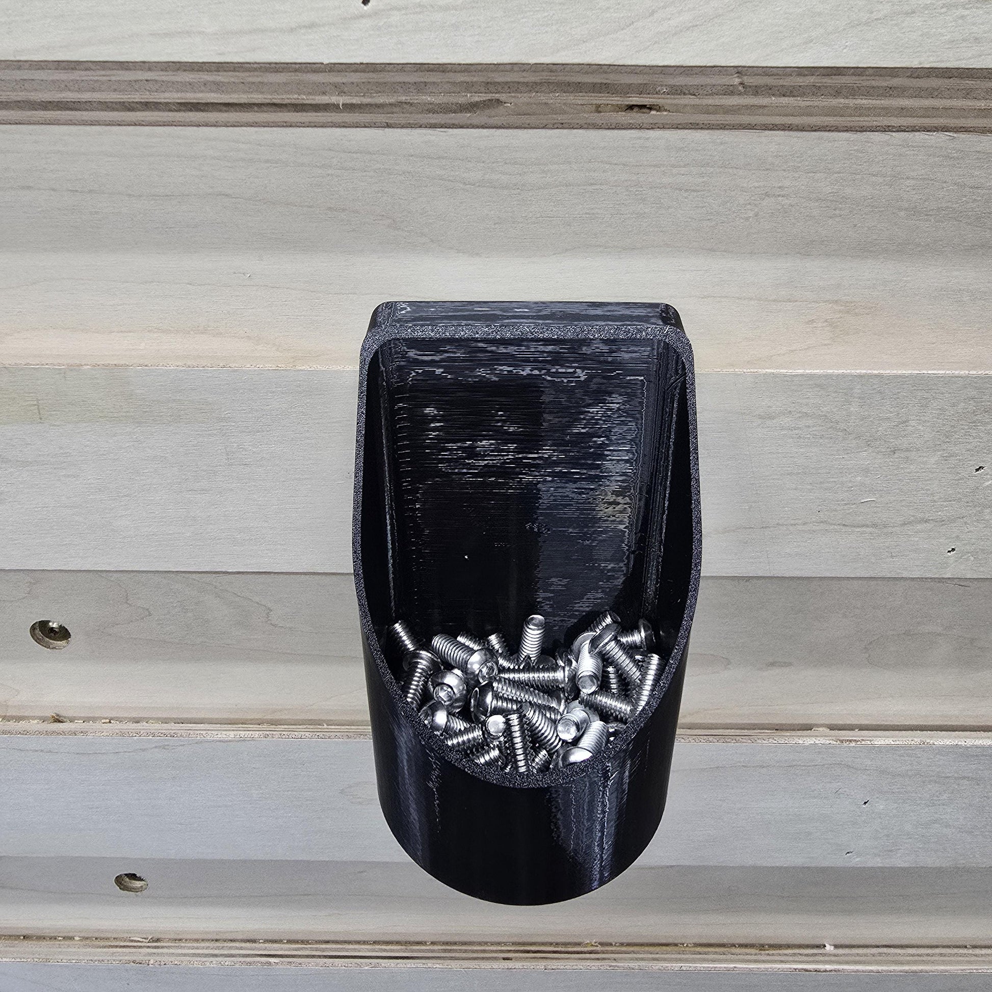 French Cleat Hardware Bin side view – 3/4" french cleat compatible hardware bin