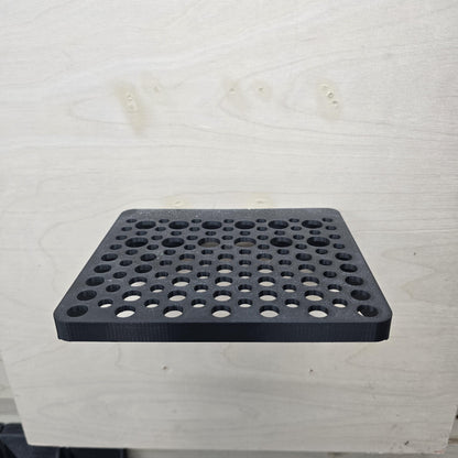 Wall Mount Screwdriver Rack installed – USA-made screwdriver rack for workshop wall