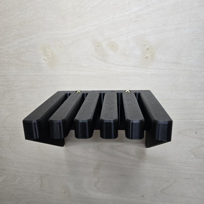 Wall Mount Square Rack side view – 5-slot square holder, RhinoFrame USA-made