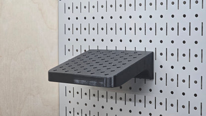 Pegboard Bit Rack side view – compact driver bit rack for standard 1" pegboard
