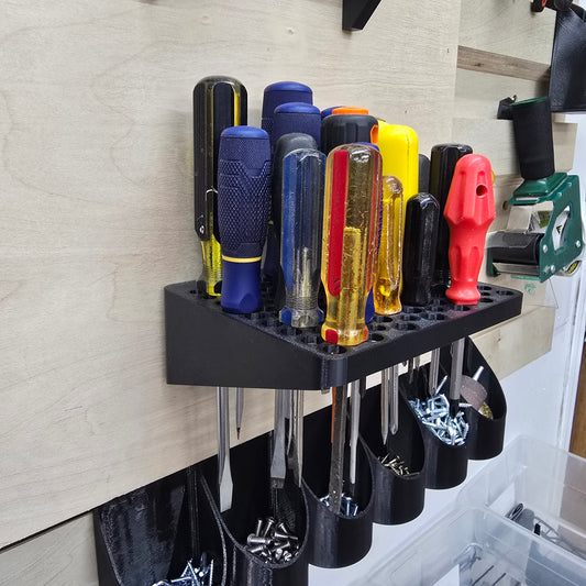 Wall Mount Screwdriver Rack